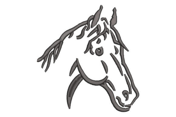 A Professional Review: The Horse Face Embroidery Design for Business Use