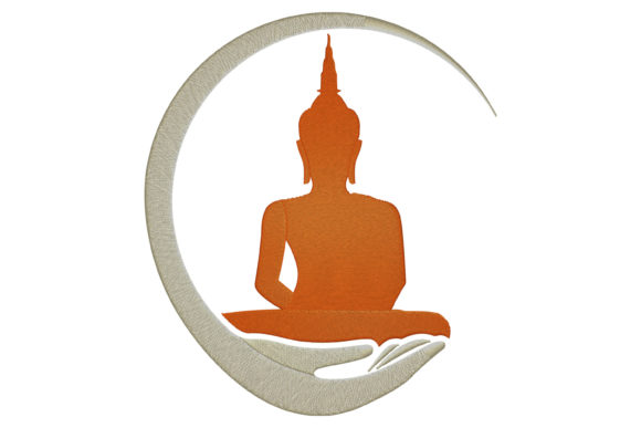 Buddha Symbol Embroidery for Boutique Sweatshirt Collections