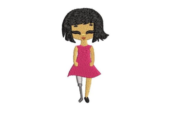 Child Amputee: A Thoughtful Embroidery Design for Personalized Keepsakes