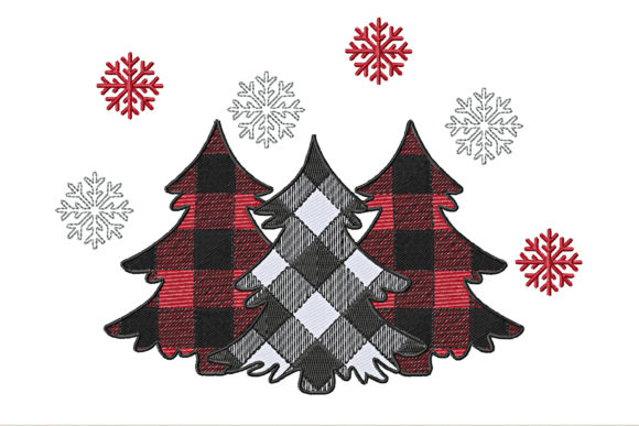 Christmas Tree Checkered Embroidery Review