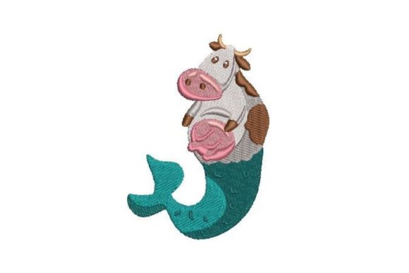 Cow Mermaid Embroidery Design: A Boutique Apparel Designer's Review