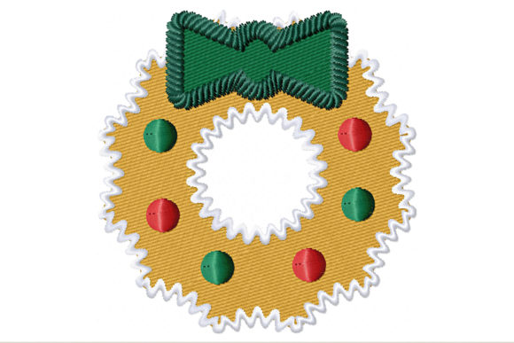 Crafting Success with a Gingerbread Wreath Embroidery Design