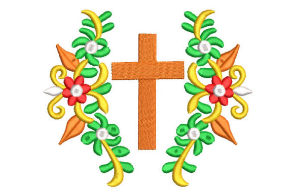 Flower with Cross Embroidery Design Review
