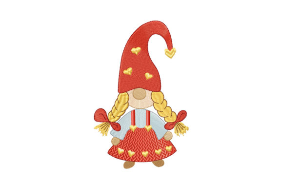 Gnome Girl in a Red Sundress Embroidery Review
