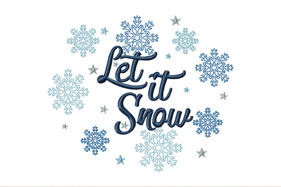 Let It Snow with Snowflakes and Stars Embroidery Review