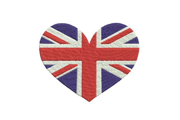 Reviewing the UK Flag Heart Embroidery Design for Personalized Gifts